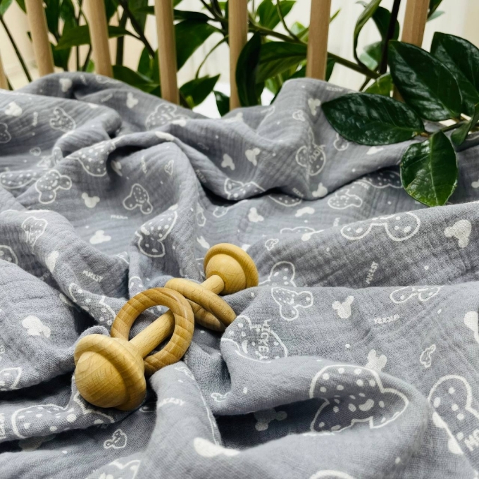 Paturica din muselina pentru bebelusi – Mickey Mouse (2)